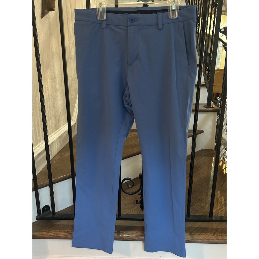 Men's Size 33X30 Vineyard Vines On-The-Go Pants Flat Front Stretch Blue Golf